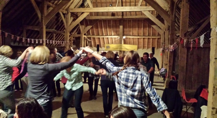 Swing your partner at a barn dance